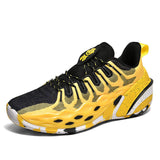 Low Top Breathable Shockproof Dark Night Glowing Mens Basketball Sneakers Outdoor Court Training Cushioning Ankle Support Shoes