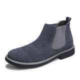 Genuine Leather Top Quality Formal Occasion Dress Shoes Men Chelsea Boots