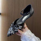 Chaussures Pour Femmes Plat High Quality Sandalia Rhinestone Fashion Flat Sandals for Women and Ladies
