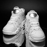Professional Men High Top Outdoor Sports Air Cushion Sneakers Leather Basketball Shoes