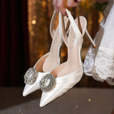 2025 New Popular 9CM Stiletto Slingback Party Trendy Shoes Sexy Heels for Ladies