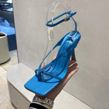 7CM/9CM Sandalia De Verano Middle High New Arrivals Thong Sandals Woman Sandals Open Toe Shoes 2025 Women High Heels
