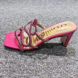 Gold Snake Sandalias Tacones Female Sandals Elegant Ladies 2024 Pencil Sexy Summer Heels