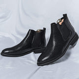 Pointed Toe Fashion Breathable Dress Shoes Comfortable Classy Chelsea Boots