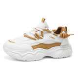 Mens Fashion Unique Rope Laces Chunky Sneakers Breathable Mesh Walking Shoes Non Slip Platform Athletic Dad Shoes