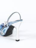 Sandales a Talons Pour Femmes Cross-border 3D Butterfly Decorated Women's Stiletto Heeled Sandals Ladies Sexy Shoes