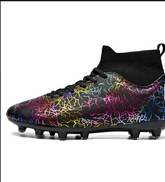 High Top Professional AG FG TF Women Boys Training Football Shoes Long Nail Spike Soccer Cleats Boots for Men