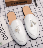 Tassel Half Shoes Comfortable Durable Lightweight Fashion Men Mules Casual Walking Shoes