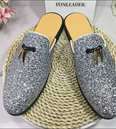 Glitters Shining Upper Cool Design Casual Shoes Summer Outdoor Classic Durable Fashion Casual Half Shoes for Men