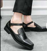Summer Casual Dress Shoes Classic Design Cool Formal Slip on Comfortable Breathable Sandals Shoes for Men