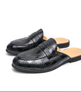Big Size 38-47 Round Toe Classic Design Fashion Loafers Summer Breathable Men Casual Half Shoes