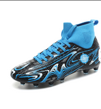 High Top Professional AG TF Training Soccer Boots for Kids Men Brand Logo Wear Resistant Long Nail Spring Winter Summer