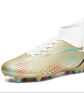 High Top Professional AG TF Wear Resistant Training Kids Football Shoes Long Nail Spike Soccer Boots for Men