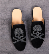 Pirate Pattern Leisure Comfortable Summer Slip on Classic Half Loafers Casual Shoes for Men