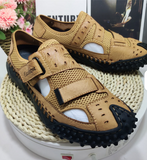 Coolest Design Fashion Comfortable Pure Leather Sandals Summer Outdoor Men Casual Shoes Sandals