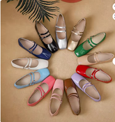 35-44 Muti-COlor Factory Wholesale Size Slipper Loafers Flat Pumps Women's Office Flat Shoes for Ladies