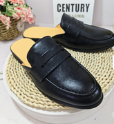 Home Mules PU Leather Comfortable Half Shoes Classic Design Durable Summer Casual Men Dress Shoes