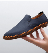 Pointed Toe Lightweight Slip on Comfortable Casual Shoes Good Quality Hot Selling Handmade Men Genuine Leather Shoes
