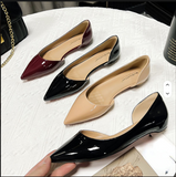 33 Zapatos Pointed Toe Loafer Mules Slip on Pumps Flat Shoes Lady Women's Slippers