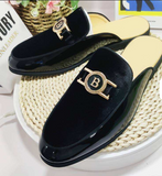 Flat Dress Shoes Comfortable Slippers Durable Lightweight Casual Men Half Loafer Shoes