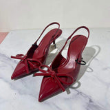 Slides Footwear Summer Open Toe Sandals Low Female REd Heel for Women
