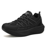 Mens Chunky Cushioned Sole Running Shoes Breathable Mesh Athletic Walking Sneakers Lightweight Comfortable Gym Workout Shoes