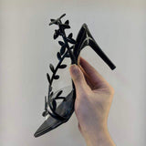 Metal Trendy Fashion Rose Gold Sole Sandals 2025 New Arrival Shoes Woman Heels for Women