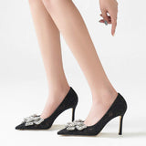 Elegant Talons Dames Luxury Lace Sandals Shoes Women Heel for Ladies