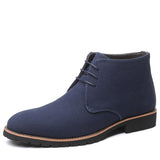 Big Size 14 PU Faux Suede Comfortable Lace up Wedding Use Stylish Men Ankle High Chukka Boots