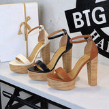 2025 Fashion Platform Open Toe Women's Sandals 13cm Ladies Party Shoes Female Buckle Bride Pumps Super High Heels