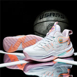 Mens Professional Basketball Shoes High Top Athletic Sneakers Graffiti Pattern Sport Footwear Anti Slip Outdoor Court Trainers
