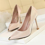 Zapatos Mayorista Tacones Altos Steel Toe Custom Private Label Elegant Red Bottom Women Sexy High Heels for Ladies 2025