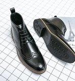 Lace up Other Boots Comfortable Design Gentlemen Footwear High Top Men Classy Boots