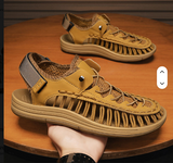 Open Woven Sport Sandal Sneaker with Quick Dry Mesh Cord Lacing+Hook Loop Cushioned Sole for All Day Comfort Stable Traction