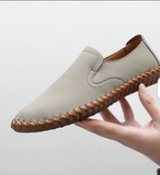 Pointed Toe Lightweight Slip on Comfortable Casual Shoes Good Quality Hot Selling Handmade Men Genuine Leather Shoes