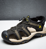 Big Size 38-48 Knitted Breathable Casual Outdoor Shoes Classic Red Color Durable Men Fashion Flat Beach Sandals