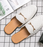 Latest Design Hot Selling Pointed Toe Casual Summer Half Loafers Mules Shoes Durable Men Slide Slippers