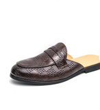 Big Size 38-47 Round Toe Classic Design Fashion Loafers Summer Breathable Men Casual Half Shoes