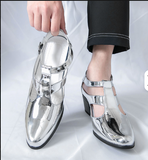 Buckle Strap Durable Sliver Gold Blue Color Hot Selling Summer Casual Flat Sandals Durable Men Walking Shoes