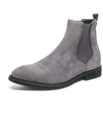 Classy Winter Chelsea Boots Grey Color Fashion Dress Shoes Comfortable Faux Suede Boots for Men