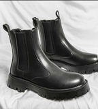 Thick Sole Height Increasing High Top Summer Winter Snow Boots Men Chelsea Boots