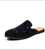 Classic Design Fashion Men Half Shoes Slip on Dress Shoes Casual Half Loafers Men