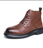 Classy Designers Hot Selling Lace up High Ankle Dress Shoes Durable Cheap Black Boots