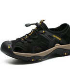 Size 14 Genuine Leather Sandals Comfortable Summer Casual Shoes Hard Wearing Leather Sandals Men