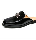 Flat Dress Shoes Comfortable Slippers Durable Lightweight Casual Men Half Loafer Shoes