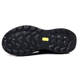 All Black Mens Running Shoes Rotary Buckle Lacing System Athletic Sneakers Lightweight Walking Shoes Cushioning Sport Footwear