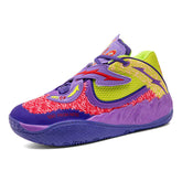 Breathable Mesh Basketball Shoes with Cushioned High Traction Sole Lightweight Basketball Sneakers for Indoor Outdoor Play
