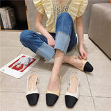 Simple Design Dress Pumps Fashion Elegant Slingback Style Official Work Shoes Women's Flats
