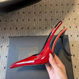 Factory Wholesale Private Label Trendy Kitten High Heel Sandals Slides Mules Heels Shoes Women