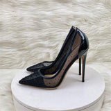 Pretty Mesh Chaussures-Femm Talon Fashion. Trending Job Shoes Studded Sexy Stiletto Women's High Heels